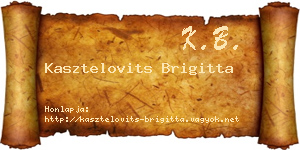 Kasztelovits Brigitta névjegykártya
